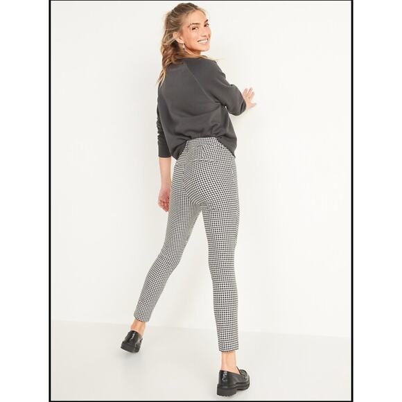 NWT Old Navy - High-Waisted Houndstooth Pixie Skinny Pants - Picture 3 of 5